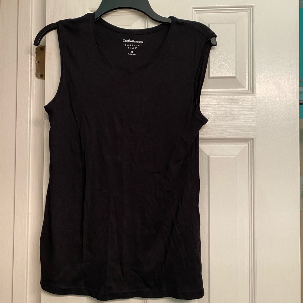 Black tank top